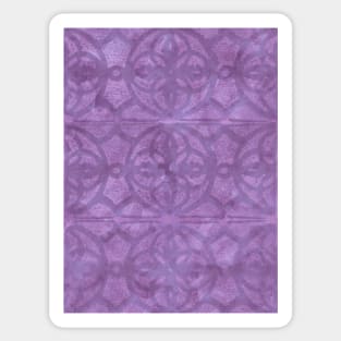 Mute Purple Batik Watercolor By Khephra Sticker